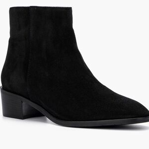 Aquatalia Reeta Luxe weatherproof black suede  booties